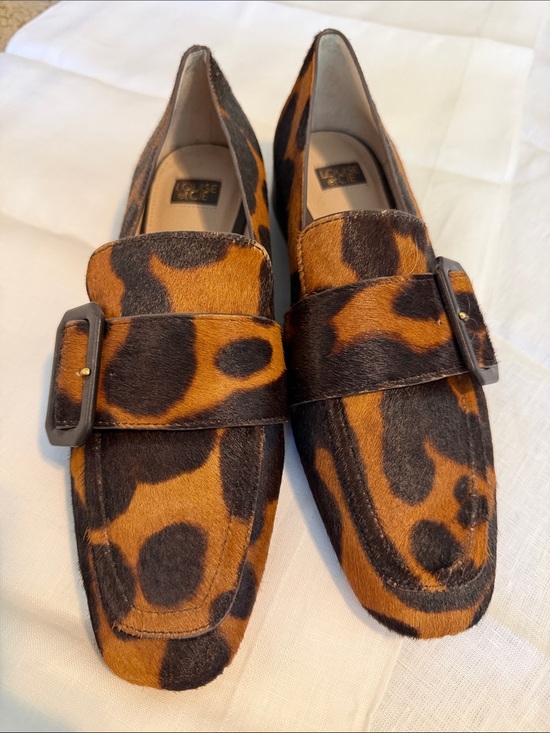 Louise et Cie Shoes - Louise et Cie Leopard-Print Penny Loafers in Brown and Black